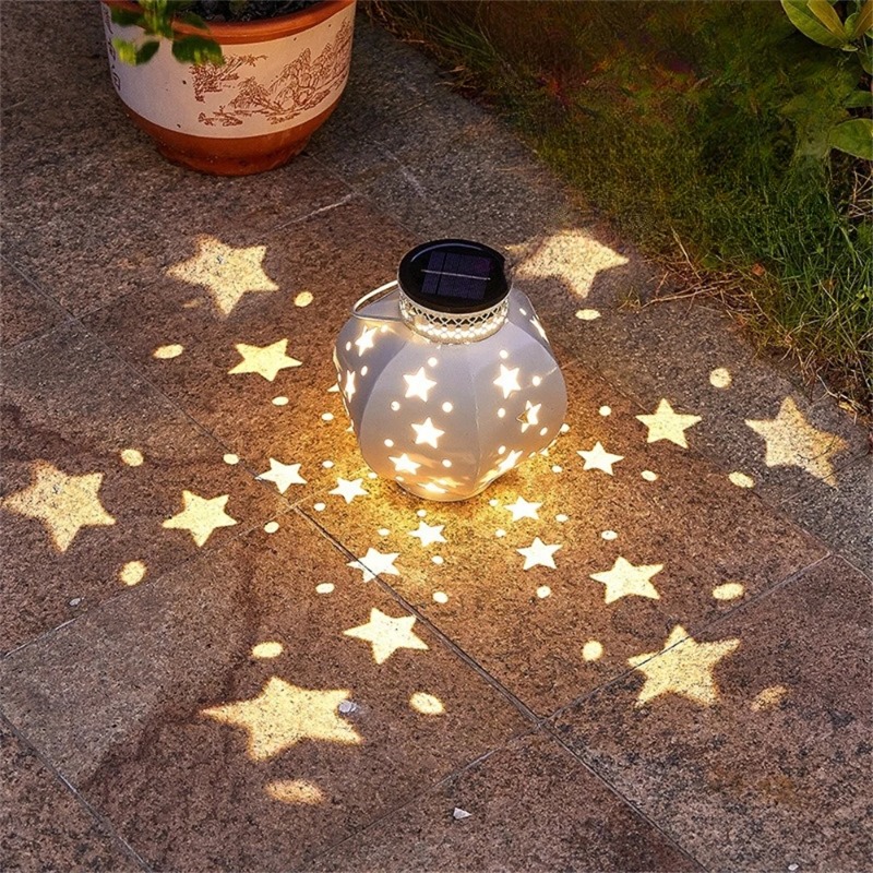 Garden Lighting Decor - Garden Star Projector Lamp Hanging Solar