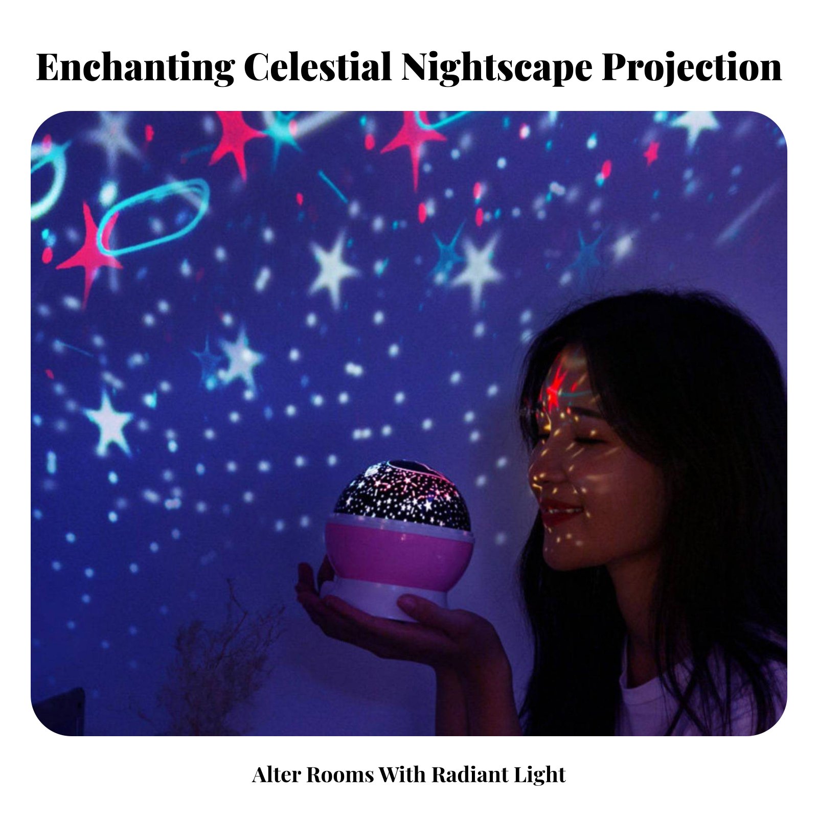 Led Lighting Decor - Galaxy Projection Device Celestial Nightscape Effect