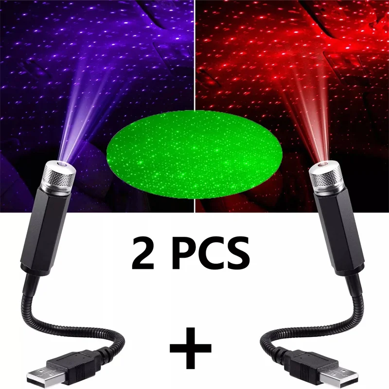 Star Projector Night - Mini Car LED Star Night Light