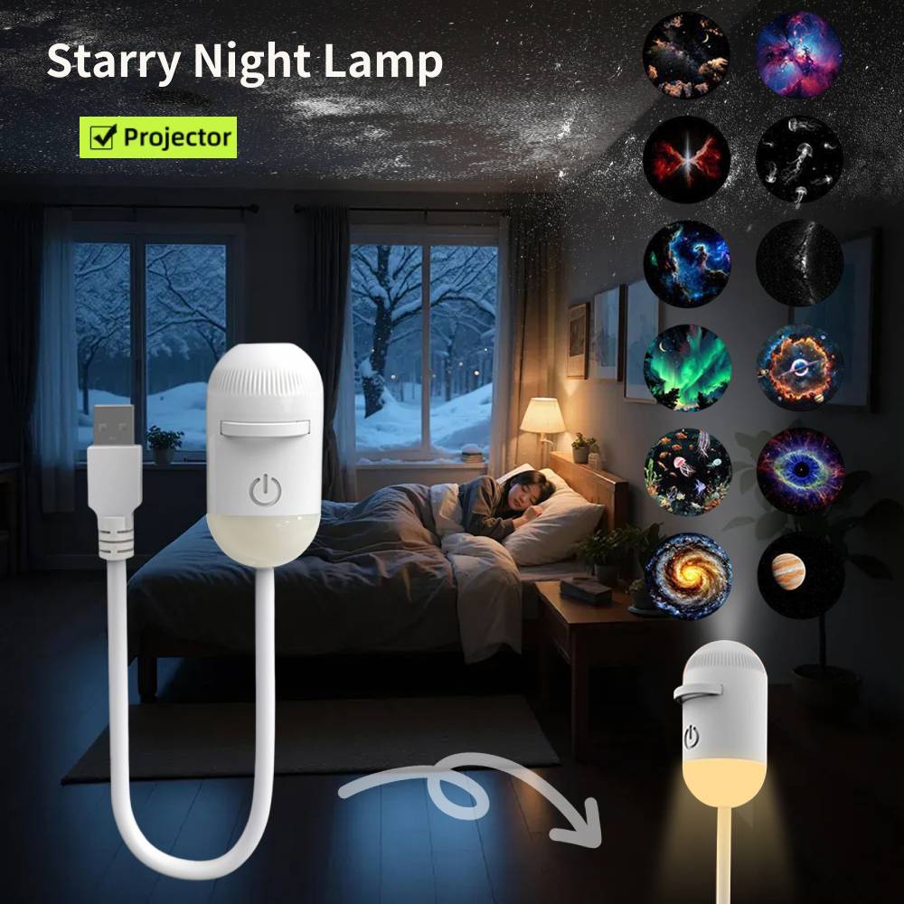 Star Projector Night - Mini Galaxy Star Projector Night Light