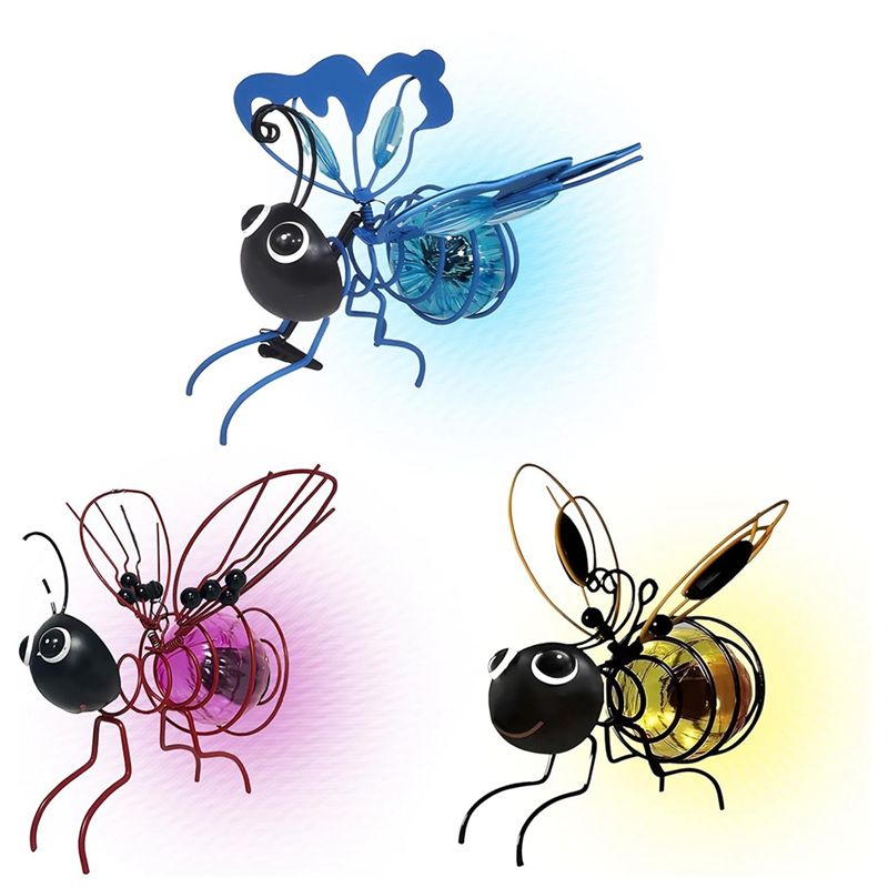 Lighting Bug Decor - [NEW!A93G】 Solar Bee Simulation Lights, Outdoor