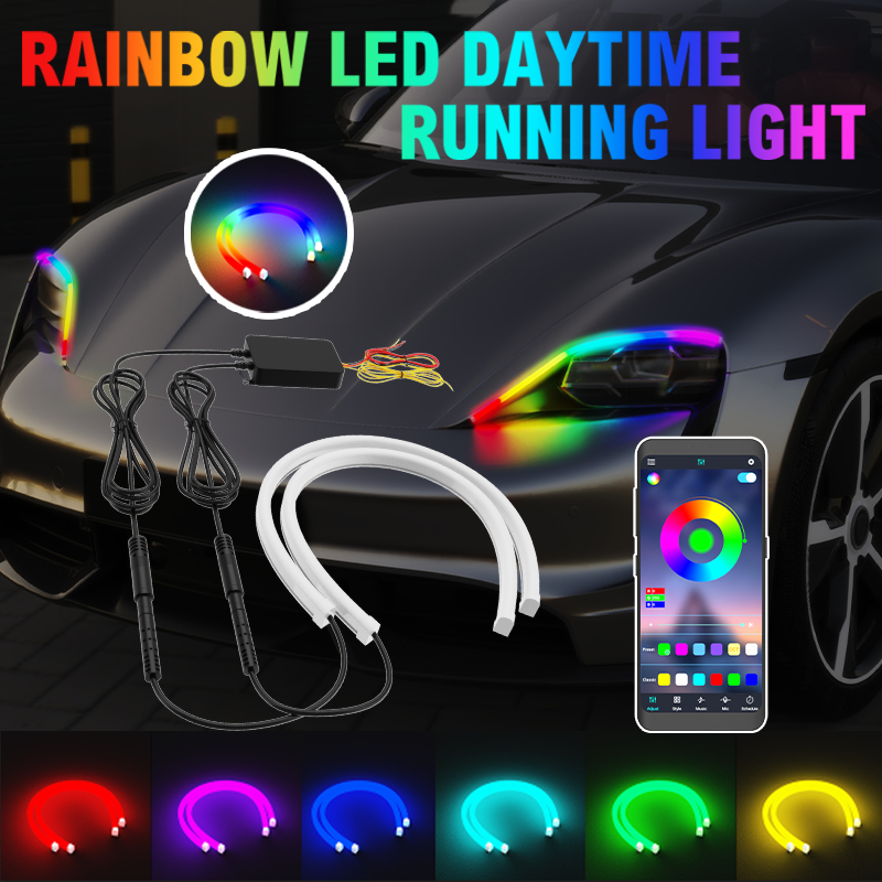 Lighting Bolt Decor - 2PCS 30/45/60cm DRL Car LED Daytime