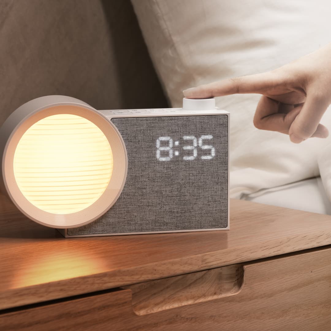 Ambient Lighting Decor For Room - WILIT LED Night Light Alarm Clock