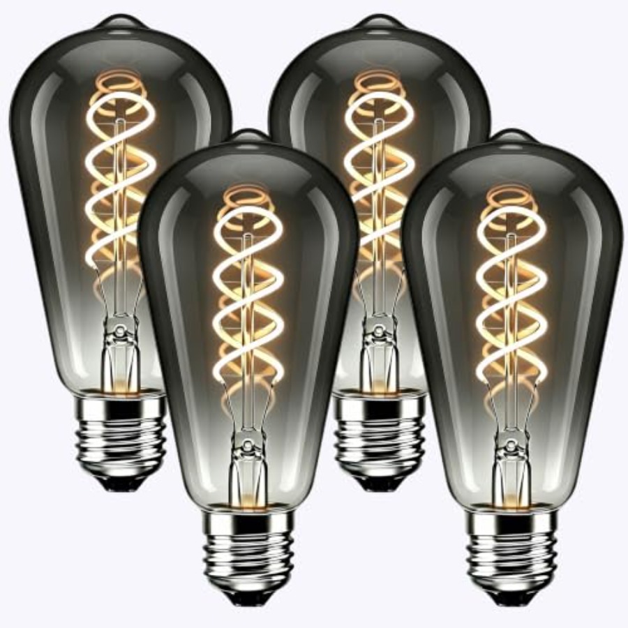 Led Lighting Decor - 4 Pack ST64 LED Edison Bulbs