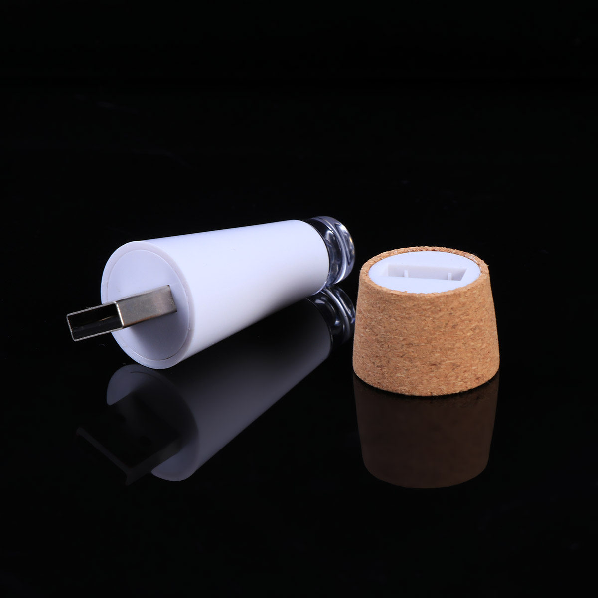 Decor Lighting Cork - Warm White LED Cork Light Rechargeable