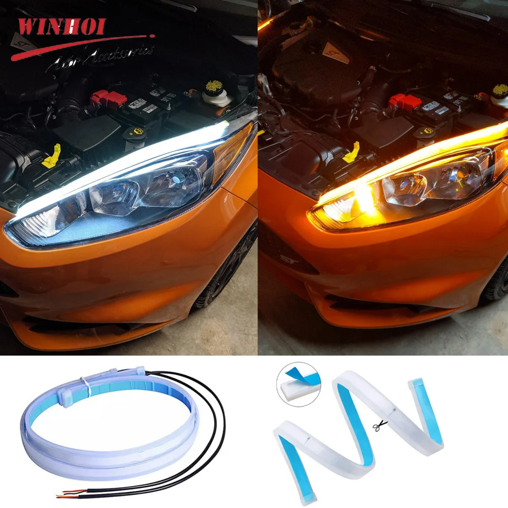 Lighting Bolt Decor - 2PCS Car LED DRL Daytime Running