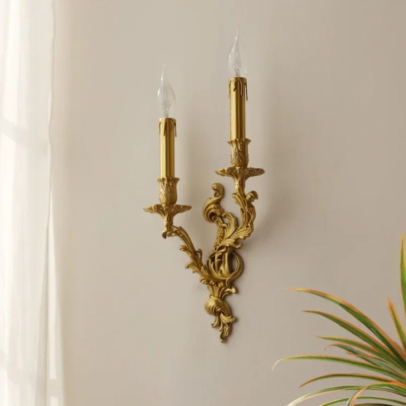 Foyer Lighting Wall Decor - Nordic Copper Wall Lamps Living Dining