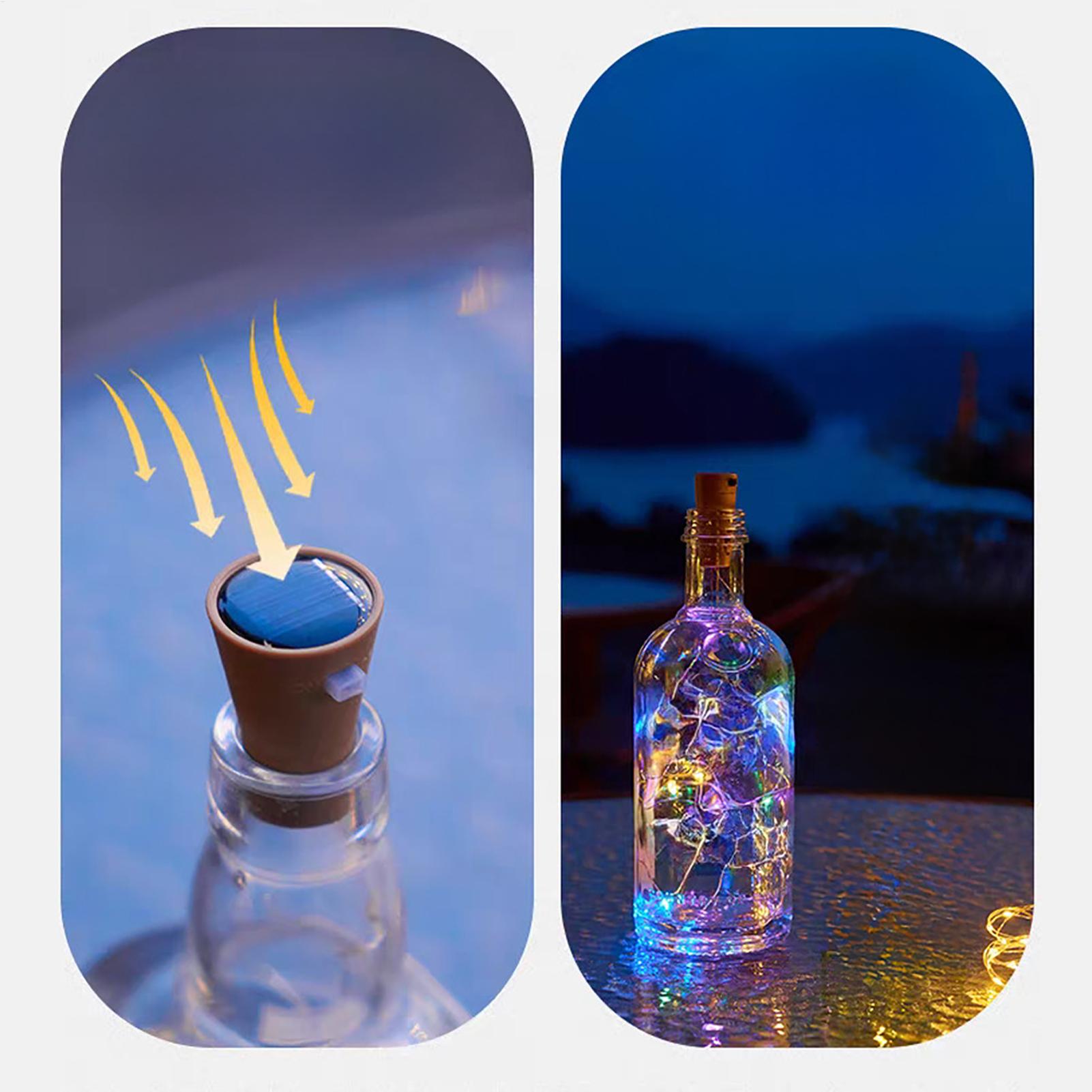 Decor Lighting Cork - Solar Wine Bottle Lights 6 Pieces
