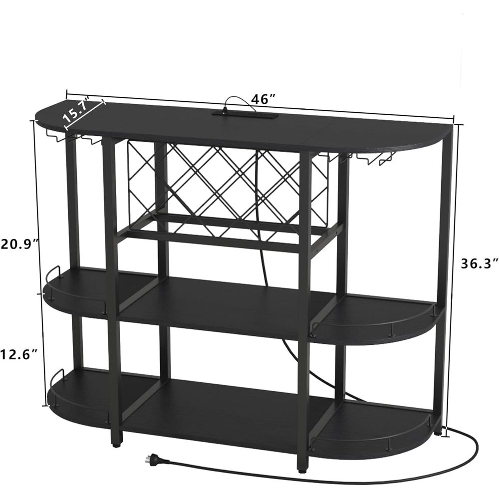 Black 3-Tier Coffee Table with - Home Lighting & Decor St Catharines On recension och pris