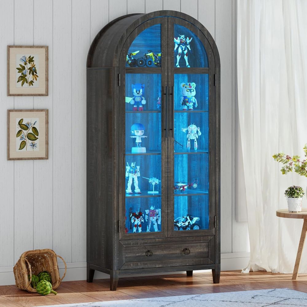 73 Arched Glass Display Cabine - Lighting & Home Decor Studio recension och pris