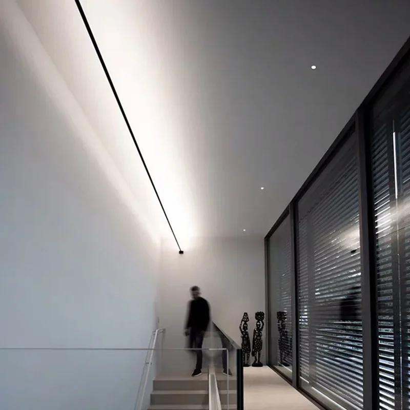 Modern Black White Linear Wall - Foyer Lighting Wall Decor recension och pris