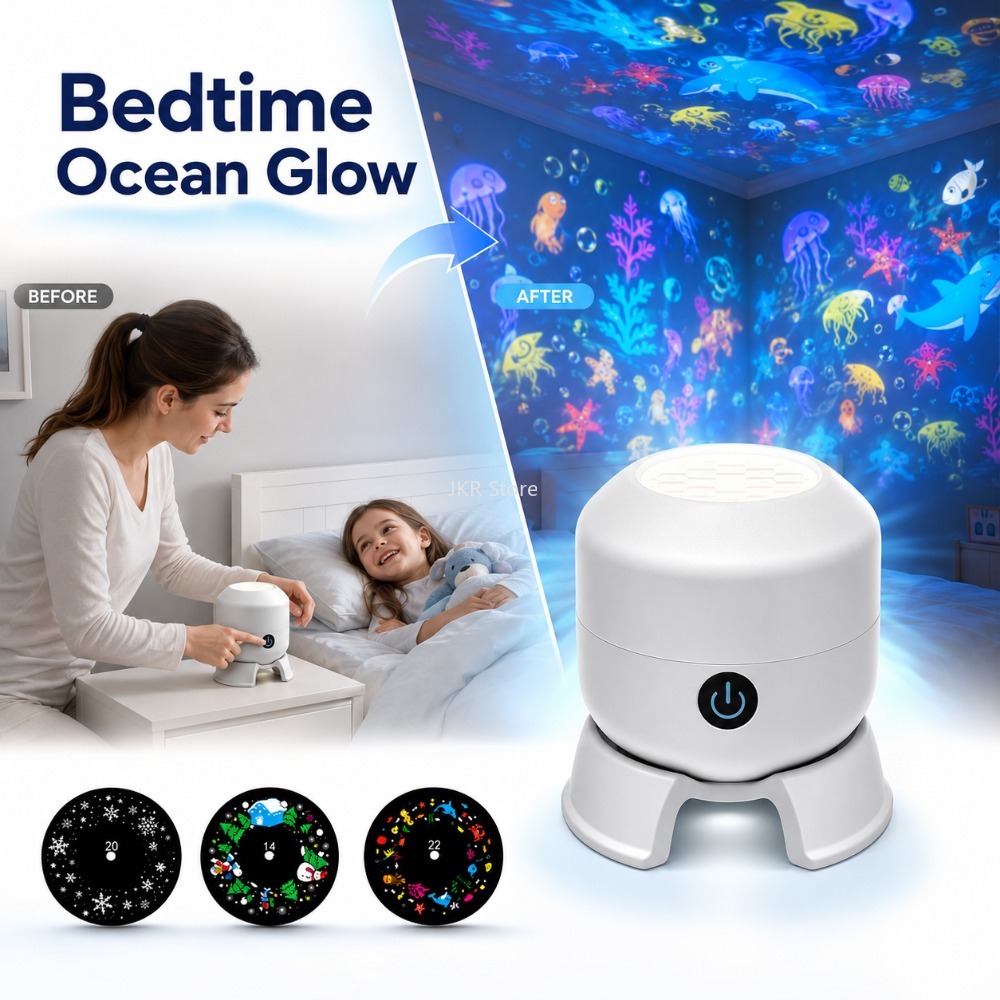 360 Rotating LED Starry Ocean  - Ambient Lighting Decor For Room recension och pris