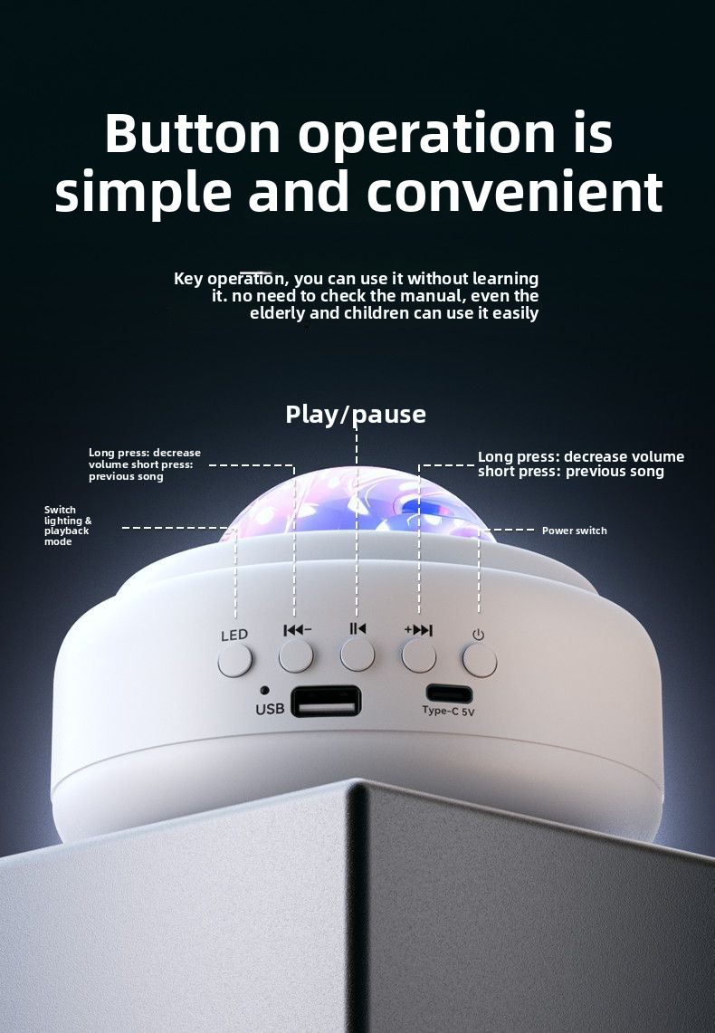 Aurora Star Projector Bluetoot - Star Projector Night recension och pris