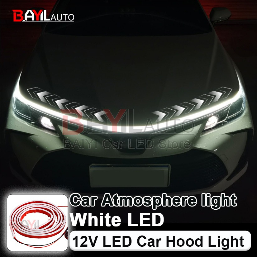 12V White Car Hood Light Strip - Lighting Bolt Decor recension och pris