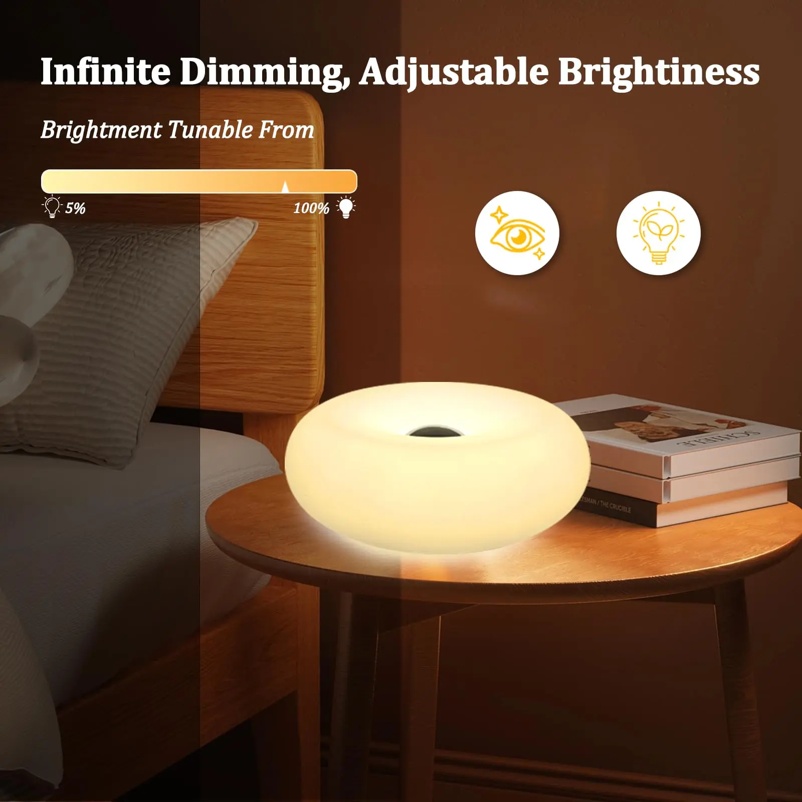 RGB Donut Lamp,Plug-in Bedside - Ambient Lighting Decor For Room recension och pris