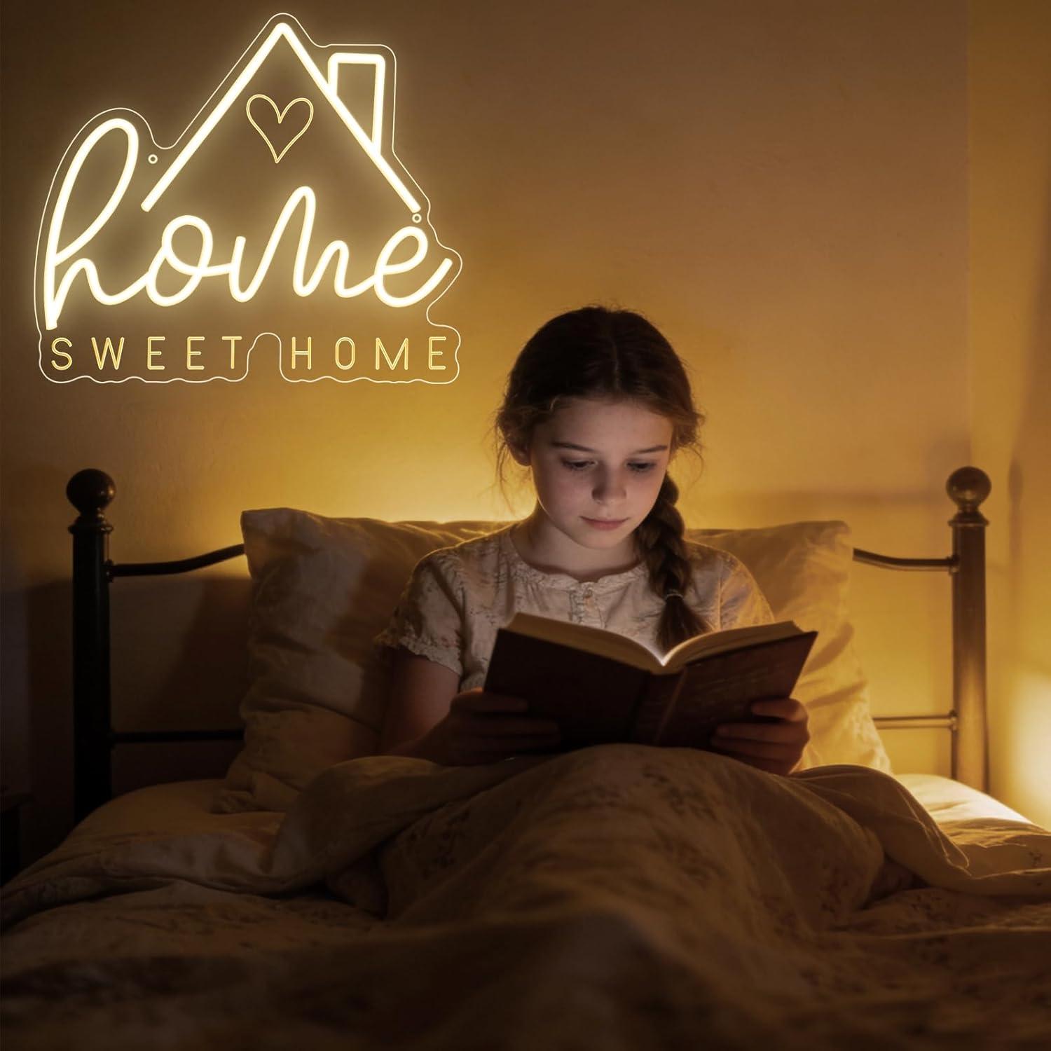 Sweet Home Neon Sign USB Dimma - Lighting Decor For Home recension och pris