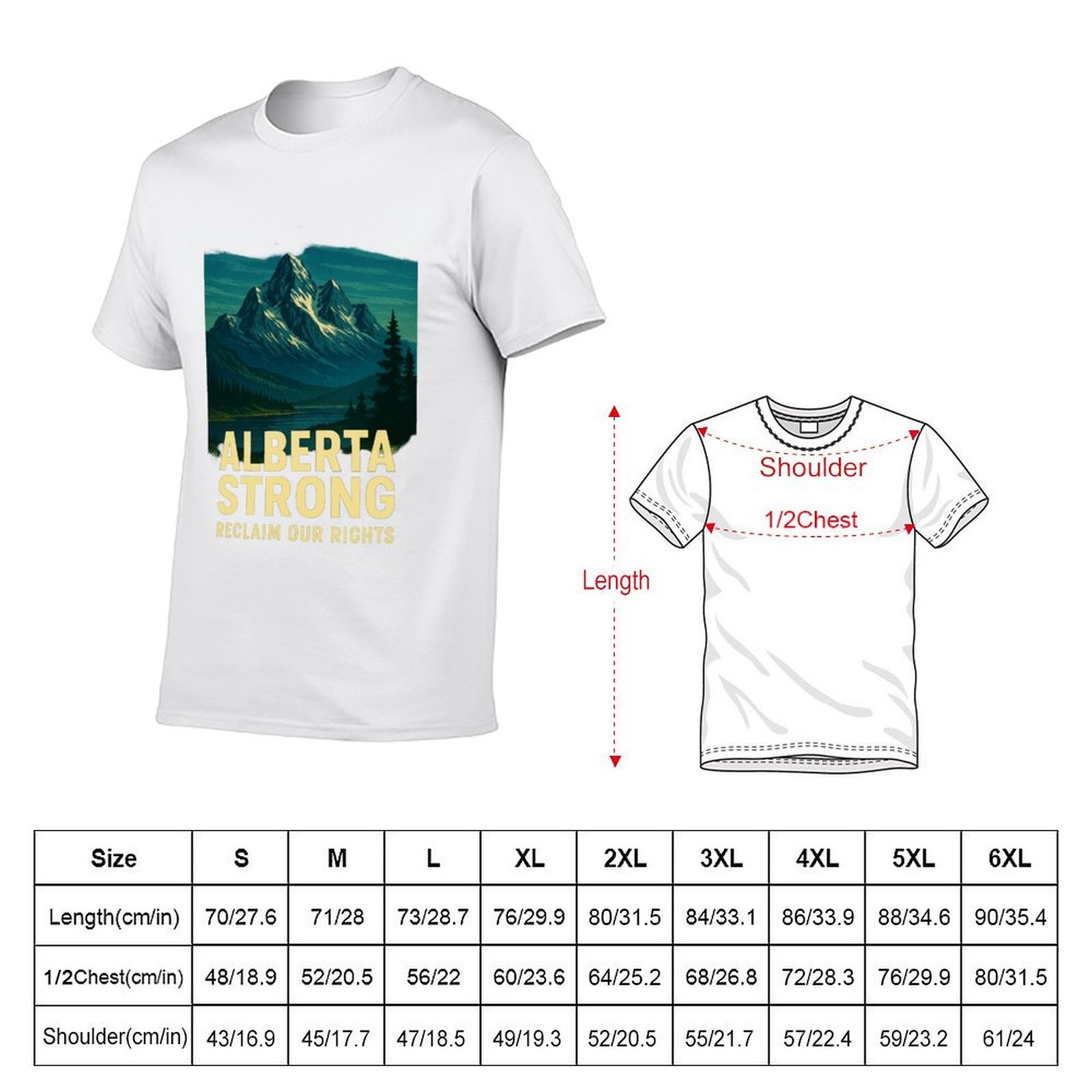 Alberta Strong T-Shirt Casual  - Alberta Lighting & Decor Reviews recension och pris