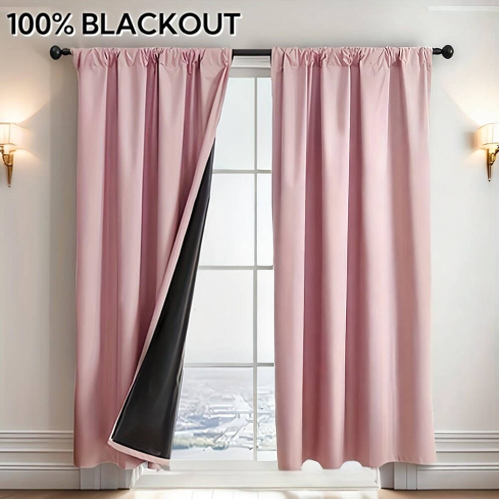 1pc 100% Blackout Curtain with - Office Lighting Decor recension och pris