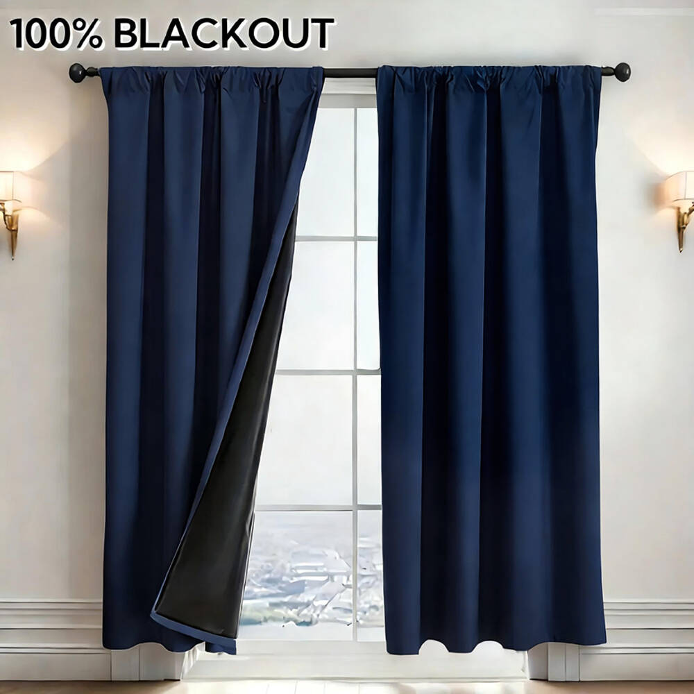 1pc 100% Blackout Curtain with - Office Lighting Decor recension och pris