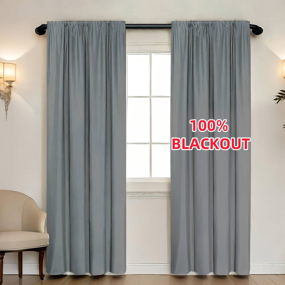 1pc 100% Blackout Curtain with - Office Lighting Decor recension och pris