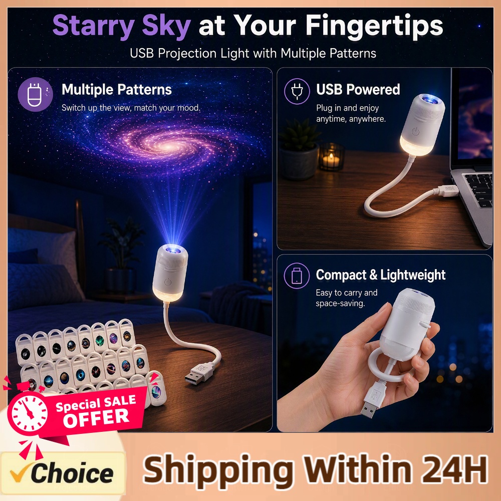USB Starry Sky Projector Lamp  - Star Projector Night recension och pris