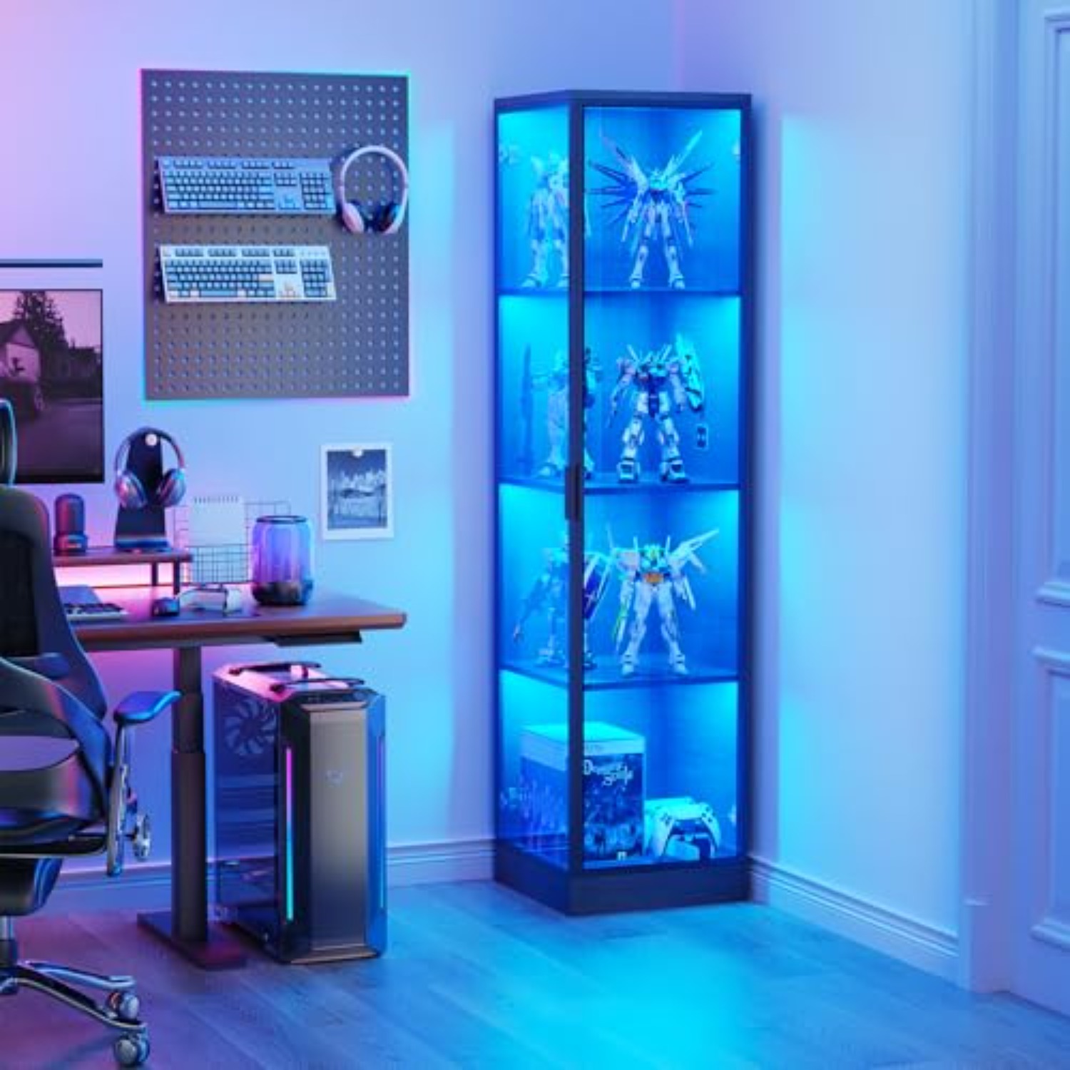 Corner Display Cabinet with Do - Lighting & Home Decor Studio recension och pris