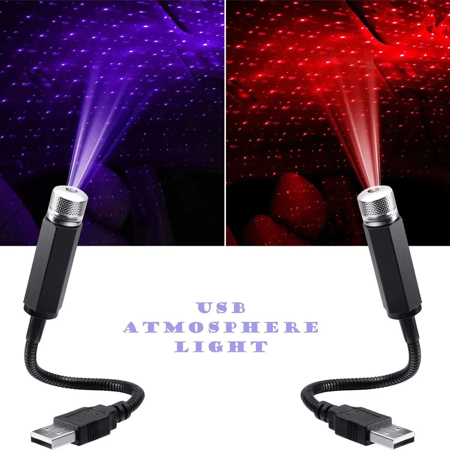 QXNY 1pcs Mini LED Car Roof St - Star Projector Night recension och pris