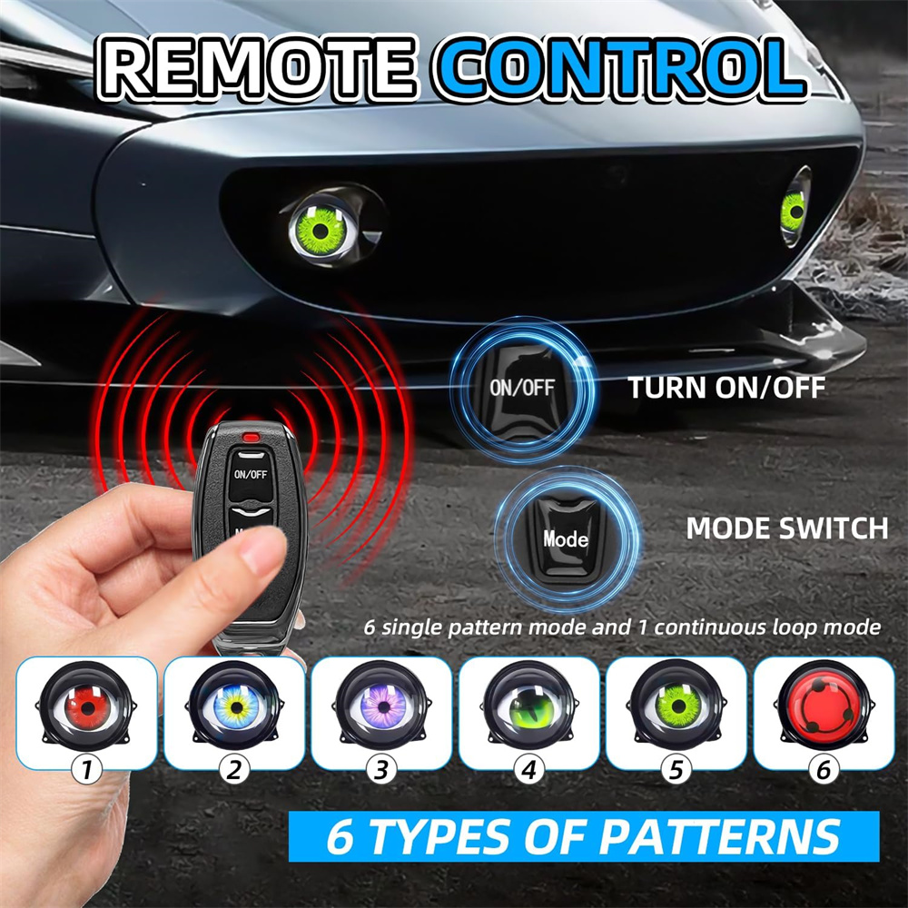  6-Mode Led Dynamic Devil Eye - Led Lighting Decor recension och pris