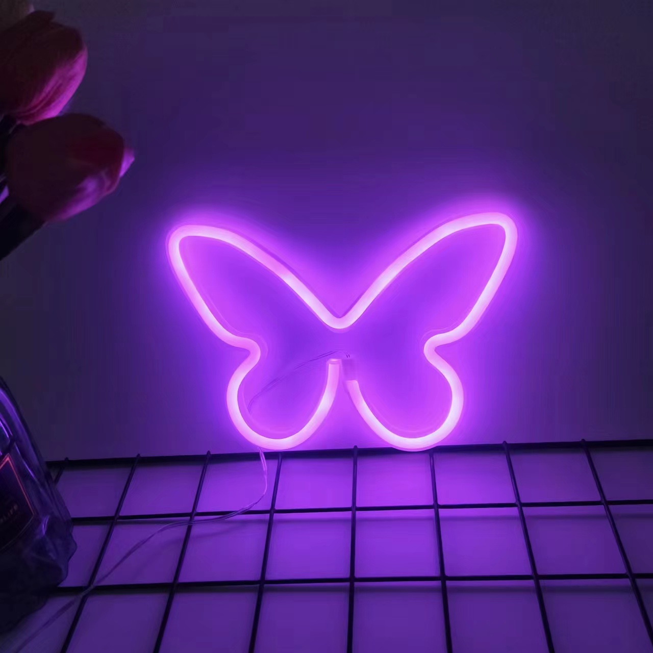 LED butterfly neon lights, USB - Foyer Lighting Wall Decor recension och pris