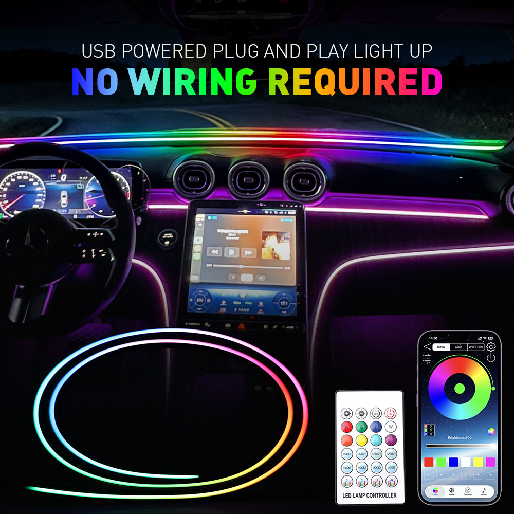 140/150CM Car Interior Symphon - Lighting Bolt Decor recension och pris