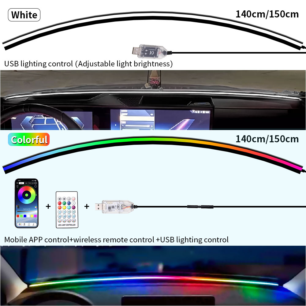 140/150CM Car Interior Symphon - Lighting Bolt Decor recension och pris