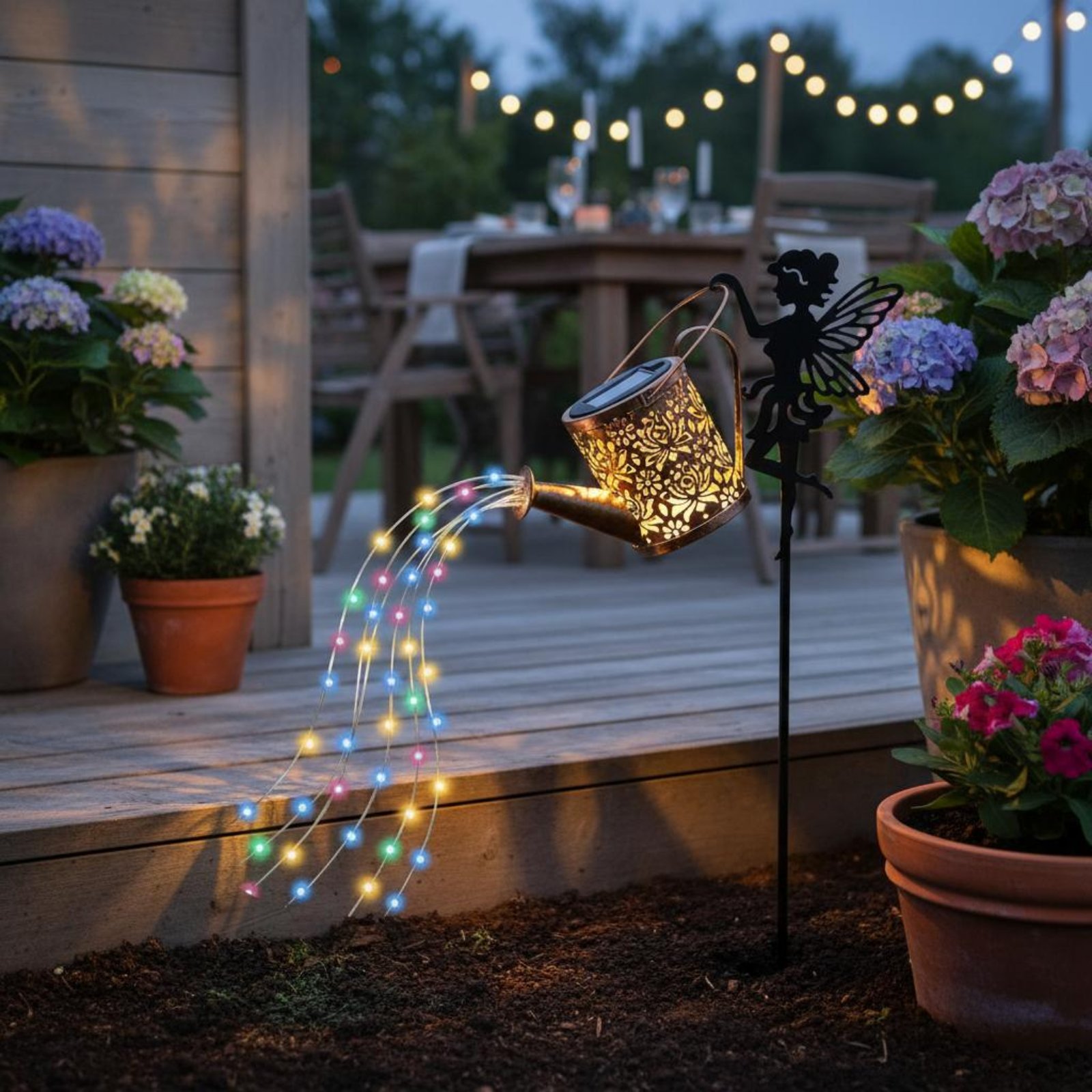 Solar Fairy Watering Can Light - Yard Lighting Decor recension och pris