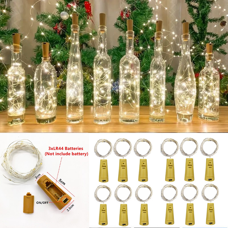 6pcs 20led Wine Bottle with Co - Decor Lighting Cork recension och pris