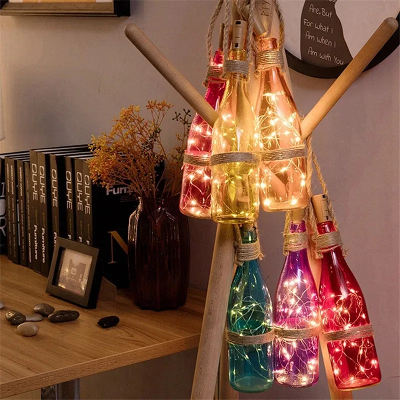 6pcs 20led Wine Bottle with Co - Decor Lighting Cork recension och pris