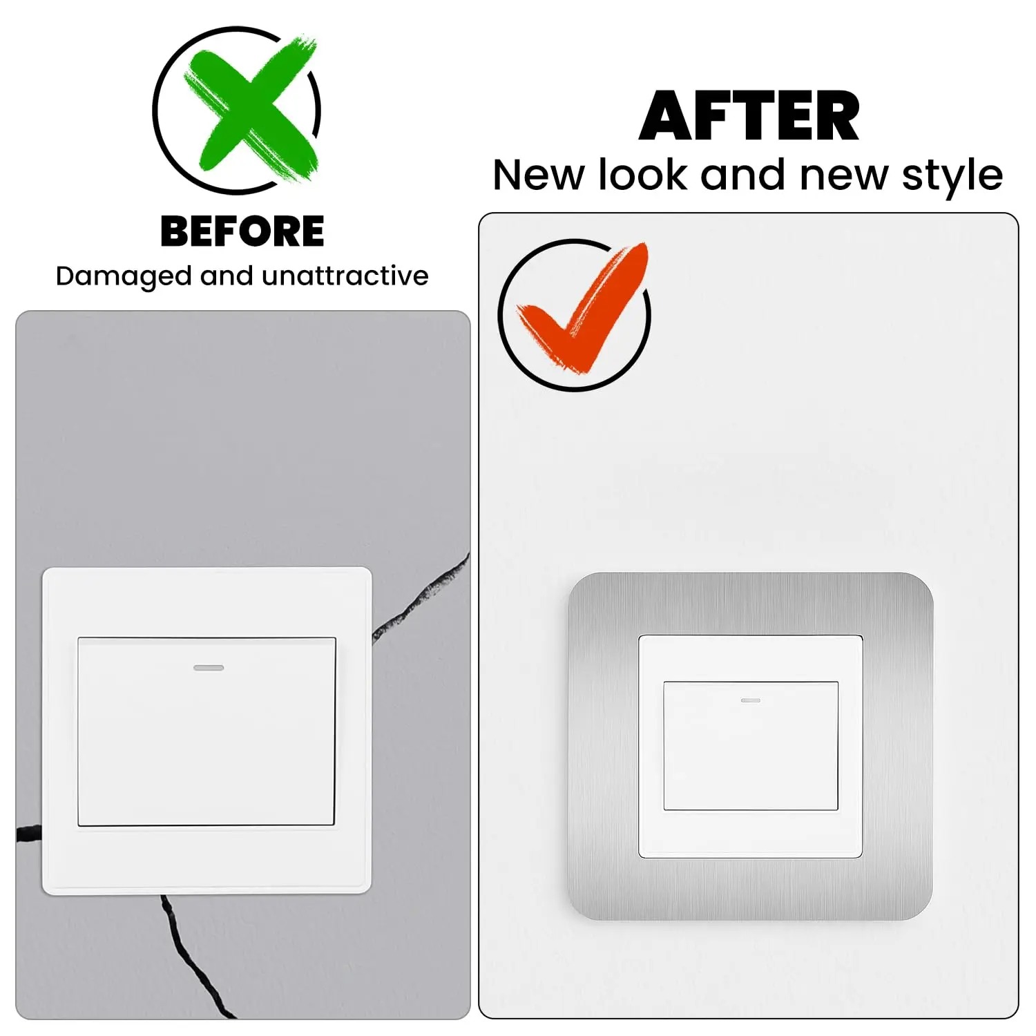 4pcs Silvery Self-Adhesive Lig - Decor Lighting Uk recension och pris