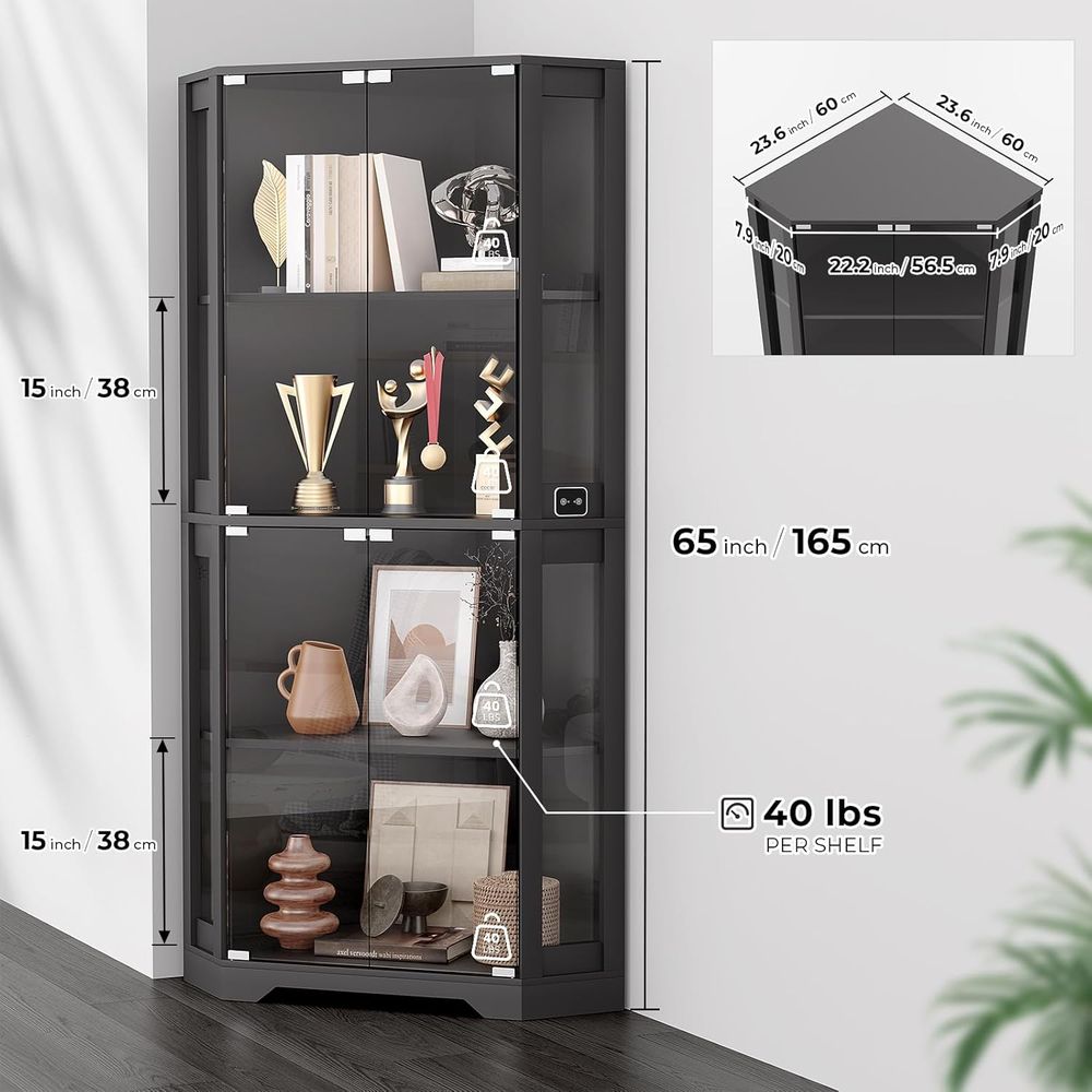 65 Illuminated Glass Display C - Lighting & Home Decor Studio recension och pris