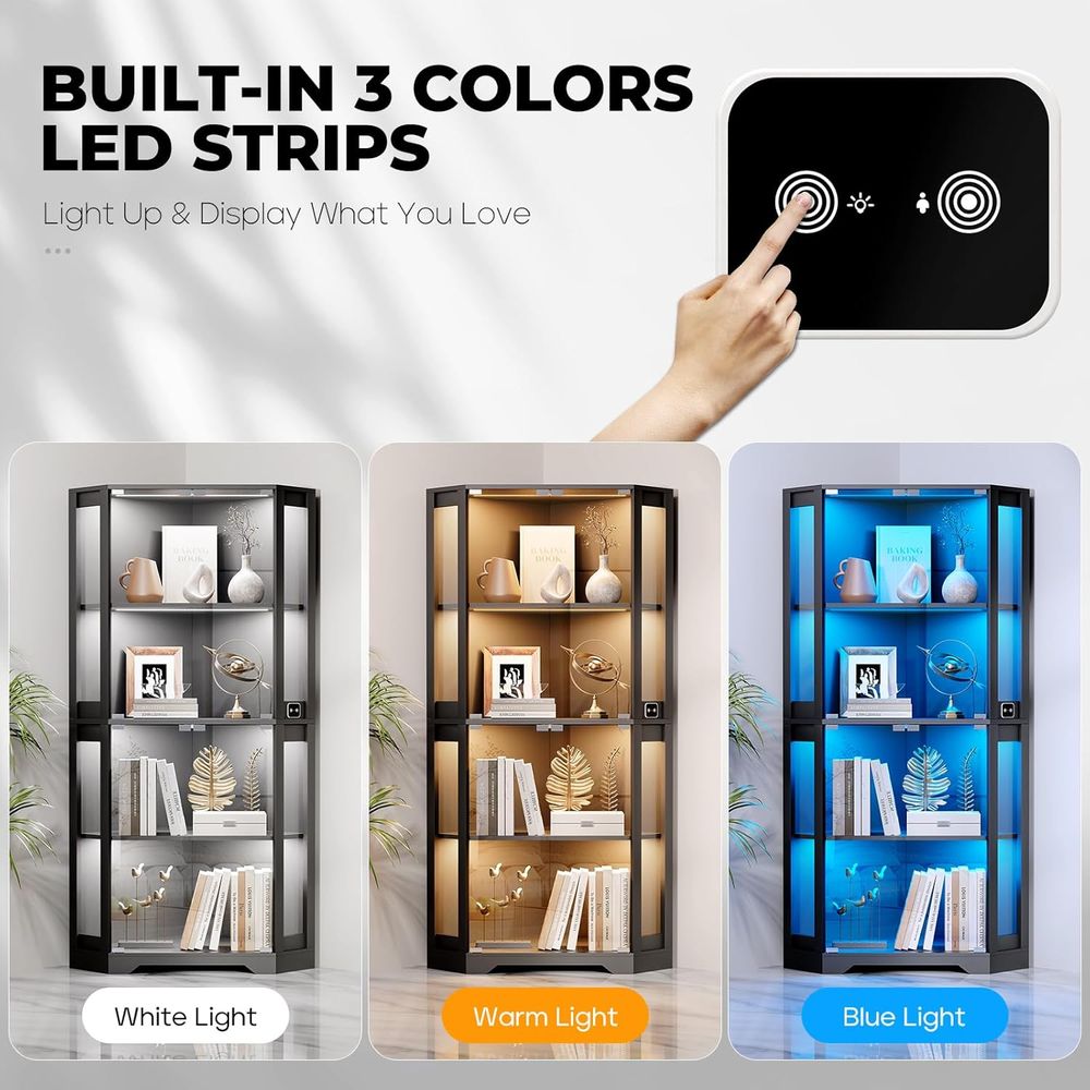 65 Illuminated Glass Display C - Lighting & Home Decor Studio recension och pris