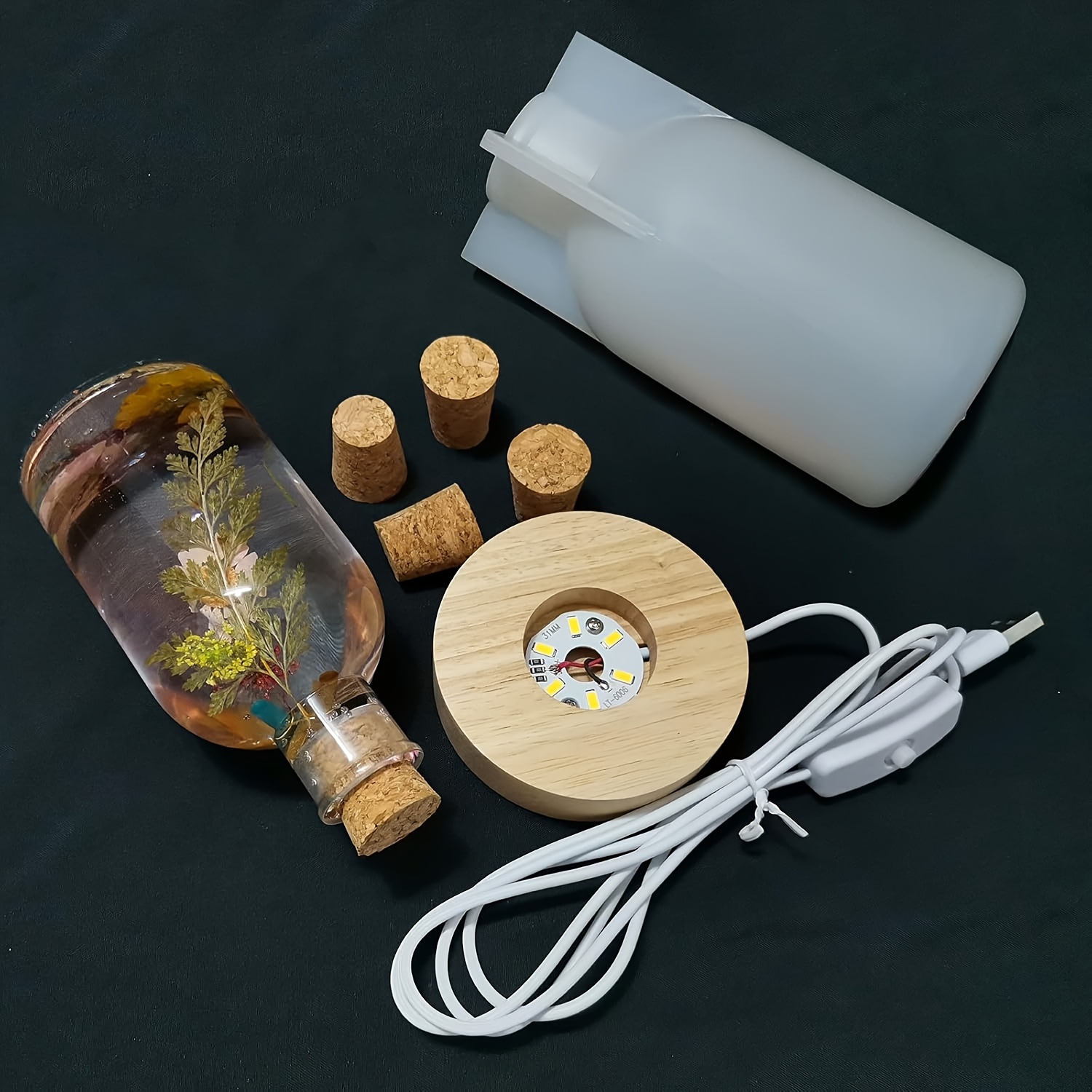Drift Bottle Light Resin Mold  - Decor Lighting Cork recension och pris