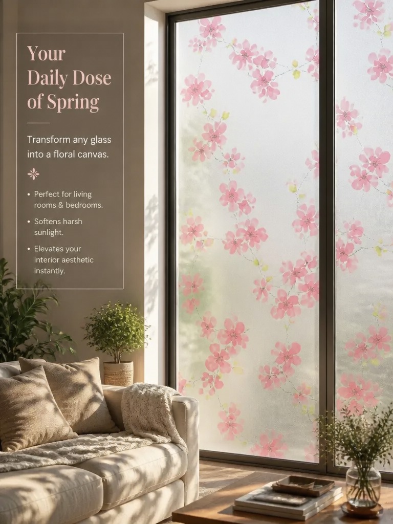 Frosted Privacy Window Film Tr - Office Lighting Decor recension och pris