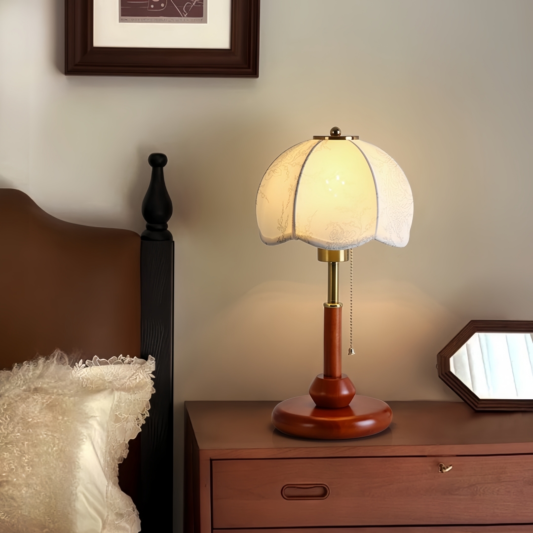 Vintage Scalloped Dome Table L - Led Lighting Decor recension och pris