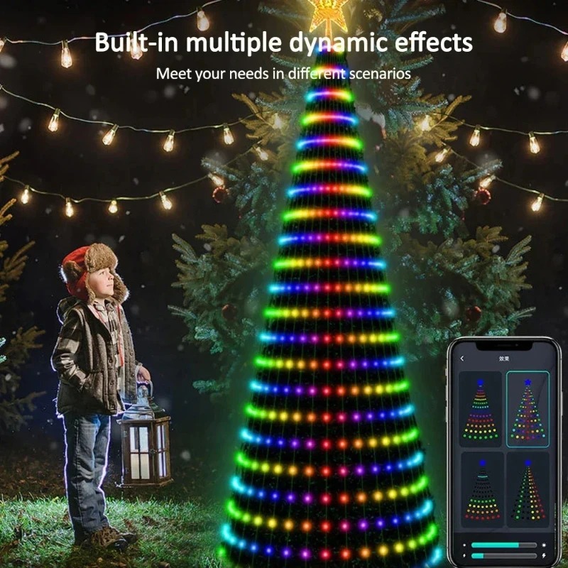 Christmas Star Tree Lights RGB - Lighting Decor For Home recension och pris