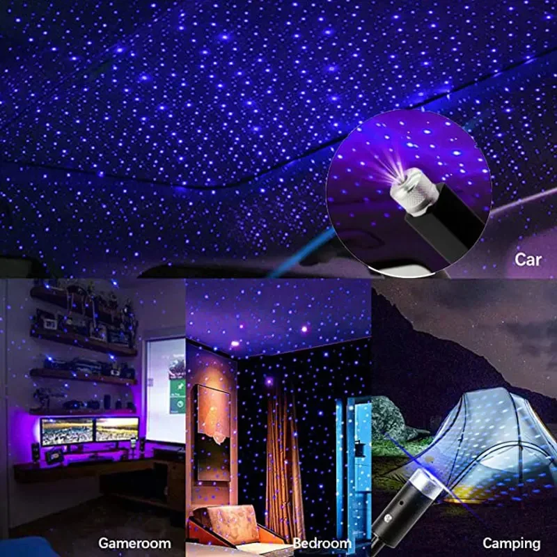Mini Car LED Star Night Light  - Star Projector Night recension och pris