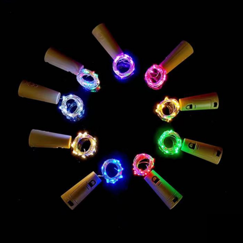 LED Wine Bottle Lights with Co - Decor Lighting Cork recension och pris