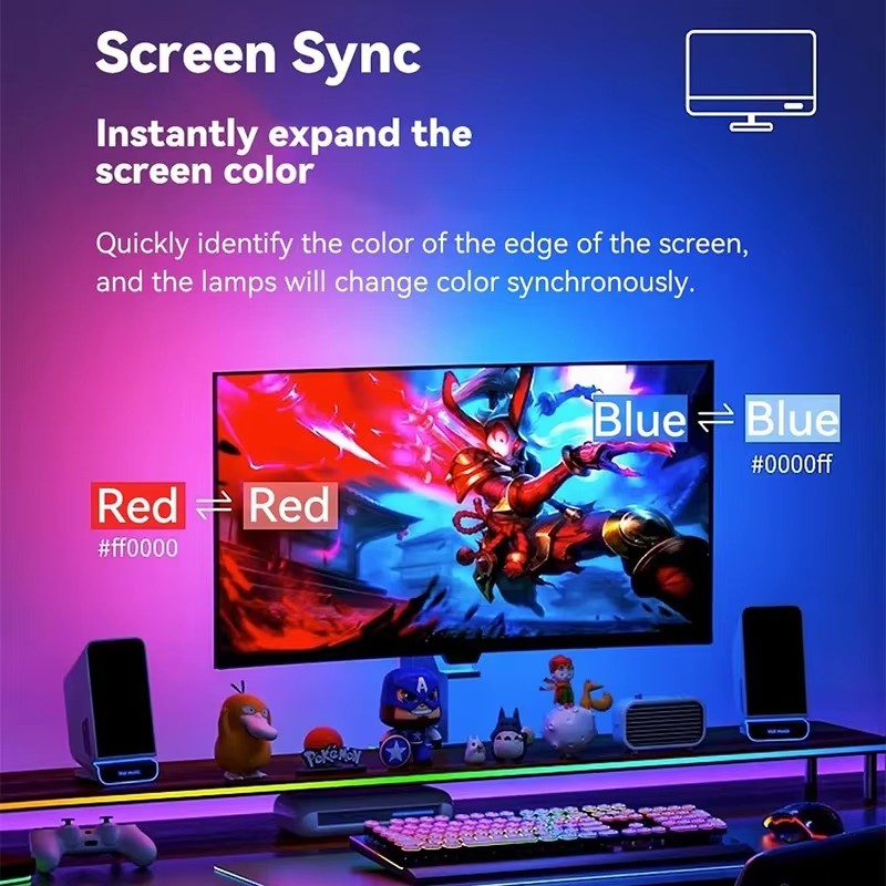 RGB Gaming Lights Strip Monito - Ambient Lighting Decor For Room recension och pris