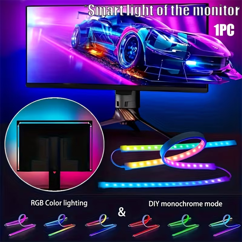 RGB Gaming Lights Strip Monito - Ambient Lighting Decor For Room recension och pris