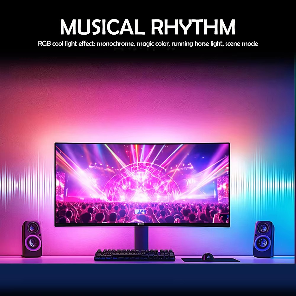 RGB Gaming Lights Strip Monito - Ambient Lighting Decor For Room recension och pris