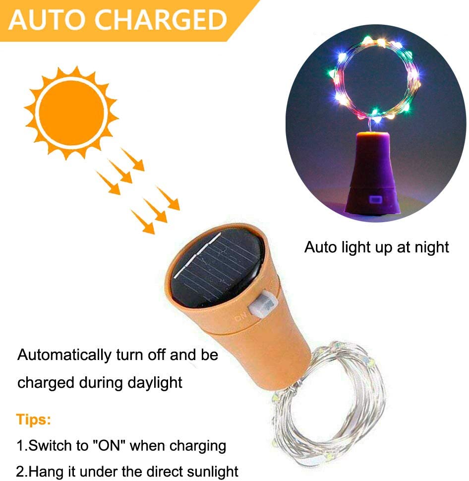 Solar Wine Bottle Led String F - Decor Lighting Cork recension och pris