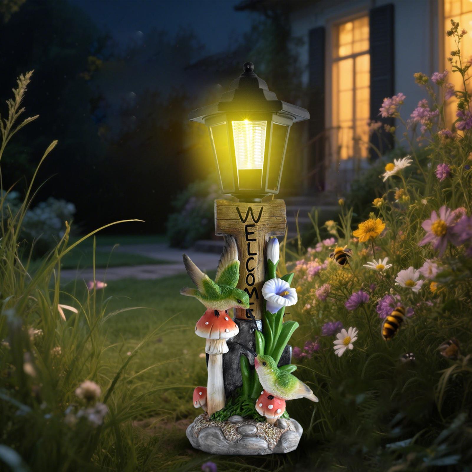 Solar Garden Lights Statue Aut - Yard Lighting Decor recension och pris