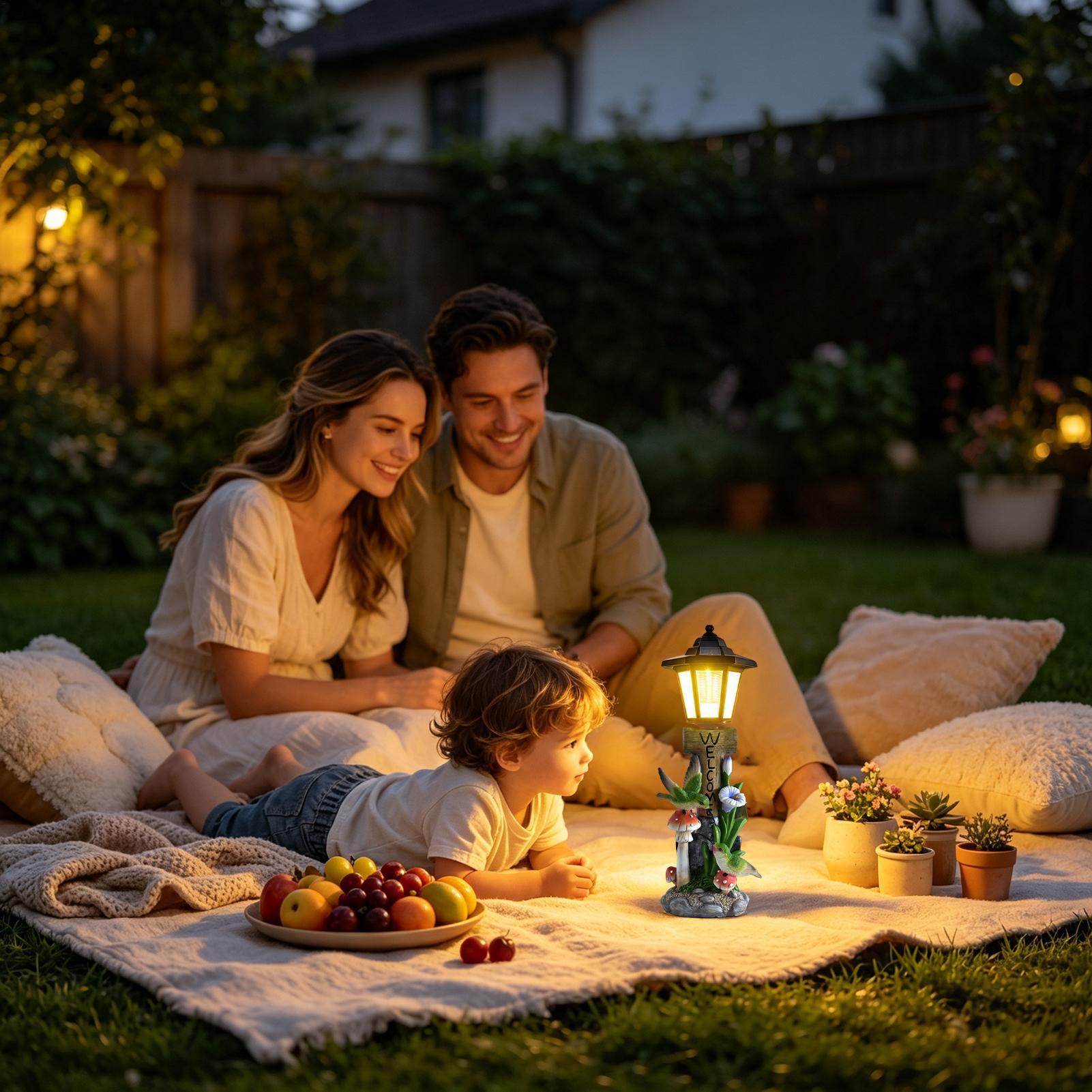 Solar Garden Lights Statue Aut - Yard Lighting Decor recension och pris