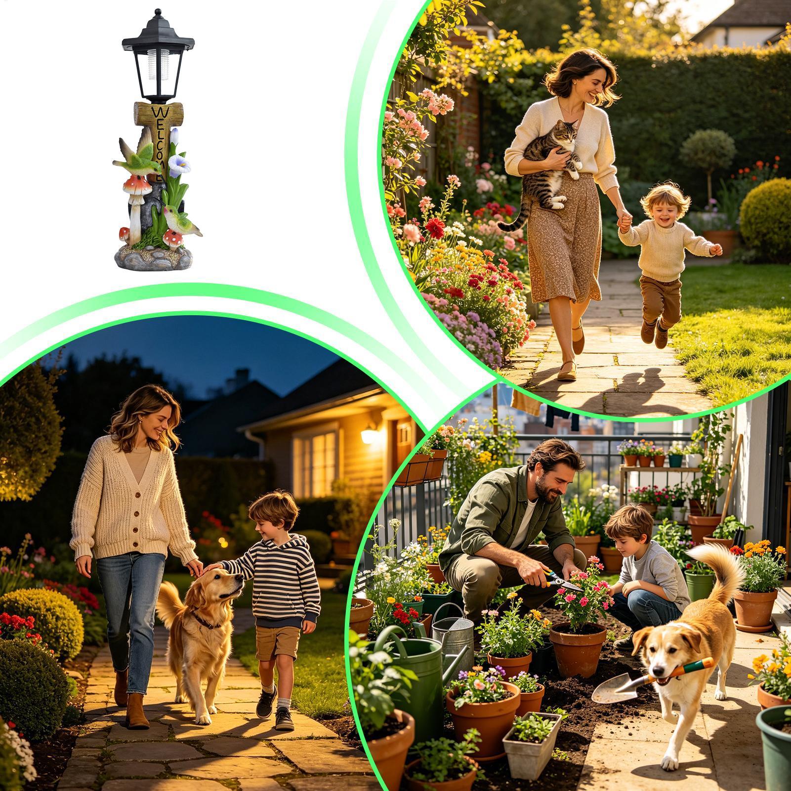 Solar Garden Lights Statue Aut - Yard Lighting Decor recension och pris